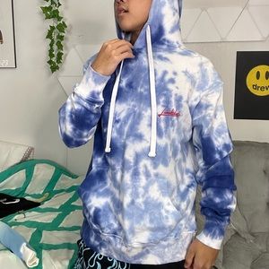 Blue Tie Die Medium Hoodie
